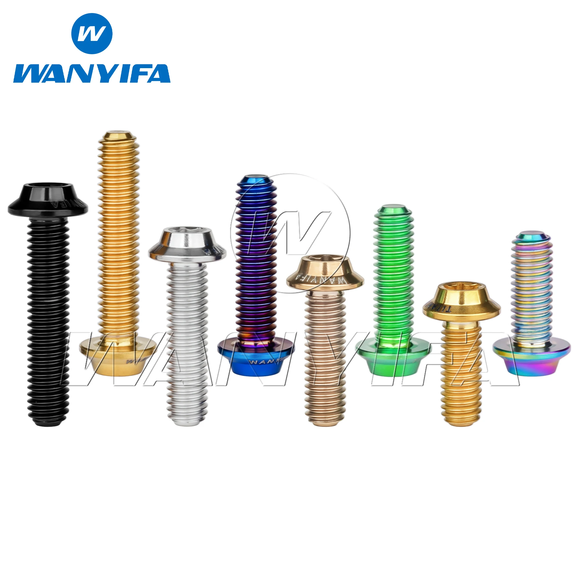 

Wanyifa Titanium Bolt M3x6 8 10 12 15 18 20mm Disc-Shaped Umbrella Torx T10 Screw with Logo Personalized Screws