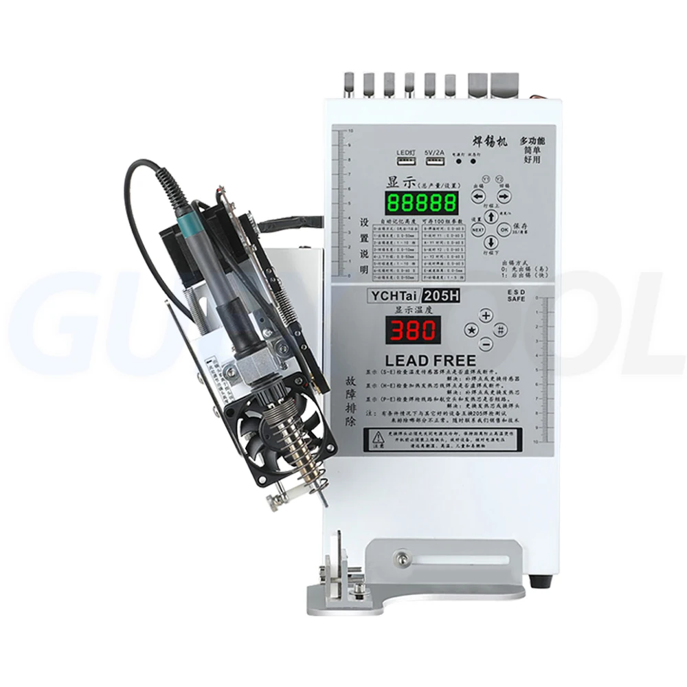 

Semi Automatic Soldering Machine Foot Operated Soldering Wire Machine USB Aviation Plug Soldering Iron