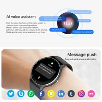 Montre connectée LIGE pour femmes et hommes, écran tactile complet, appel Bluetooth, montre connectée étanche, tracker de fitness sportif pour Android iOS 4