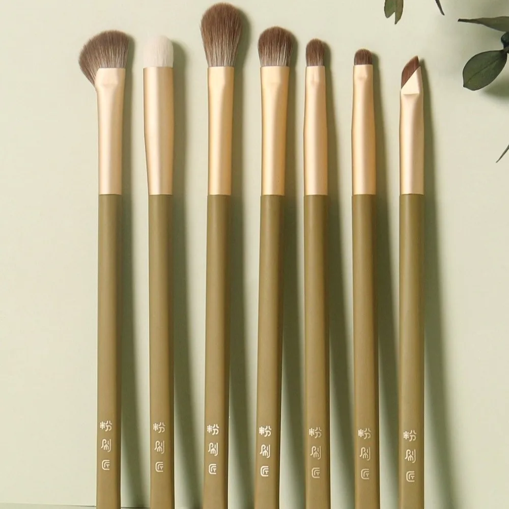 7pcs Set Soft Brush Eye Makeup Brushes Set Eyeshadow Brush Nose Shadow Brush Cosmetics Brushes Detail Brush Makeup Tool