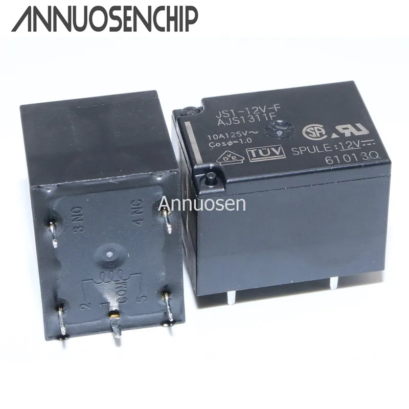 New and Original Relay DC12V 10A 5PIN JS1-12V-F AJS1311F 