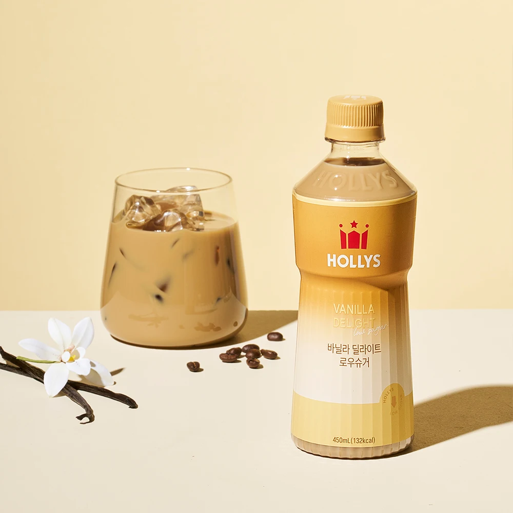 HOLLYS Vanilla Delight Zuckerarm 450 ml x 6 Stück