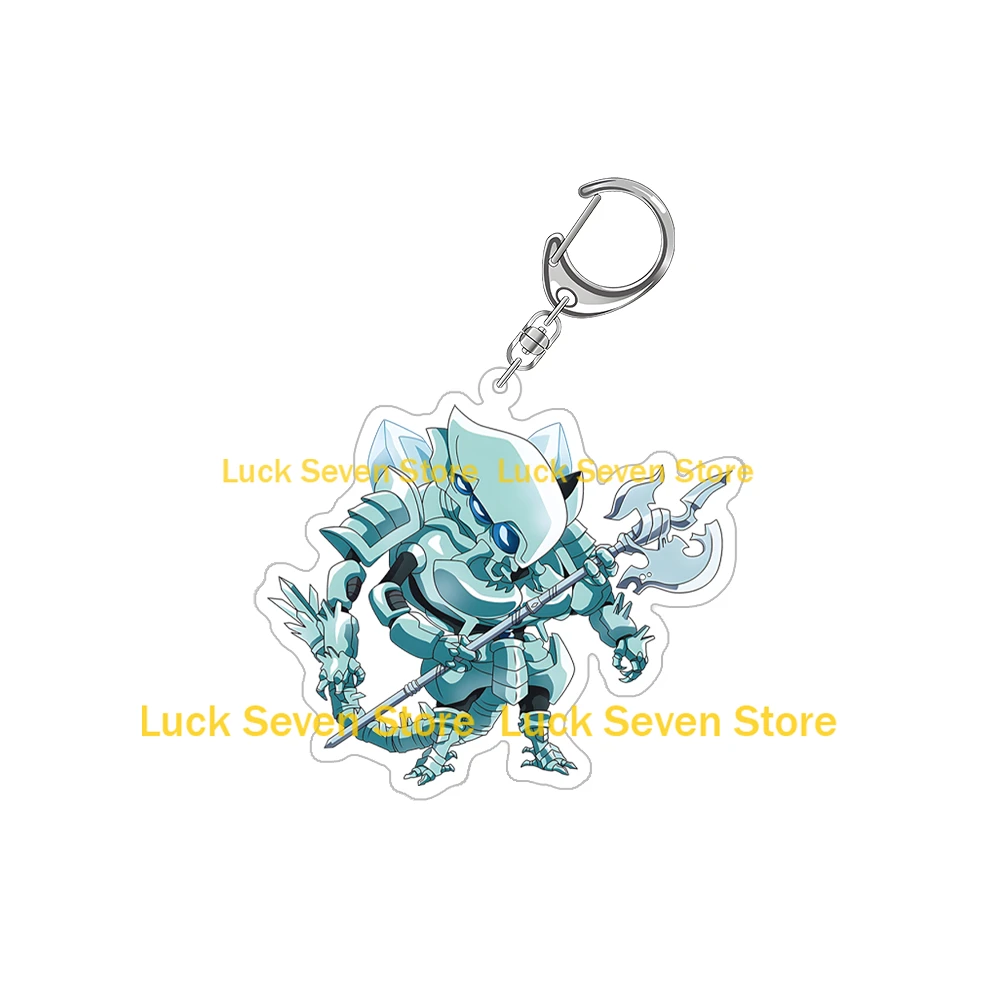 Lucky Seven Anime Peripheral Store Over lord Ainz Albedo Shalltear Aura Mare Demiurge Cocytus Chara Ride Albedo Acrylic Keychain