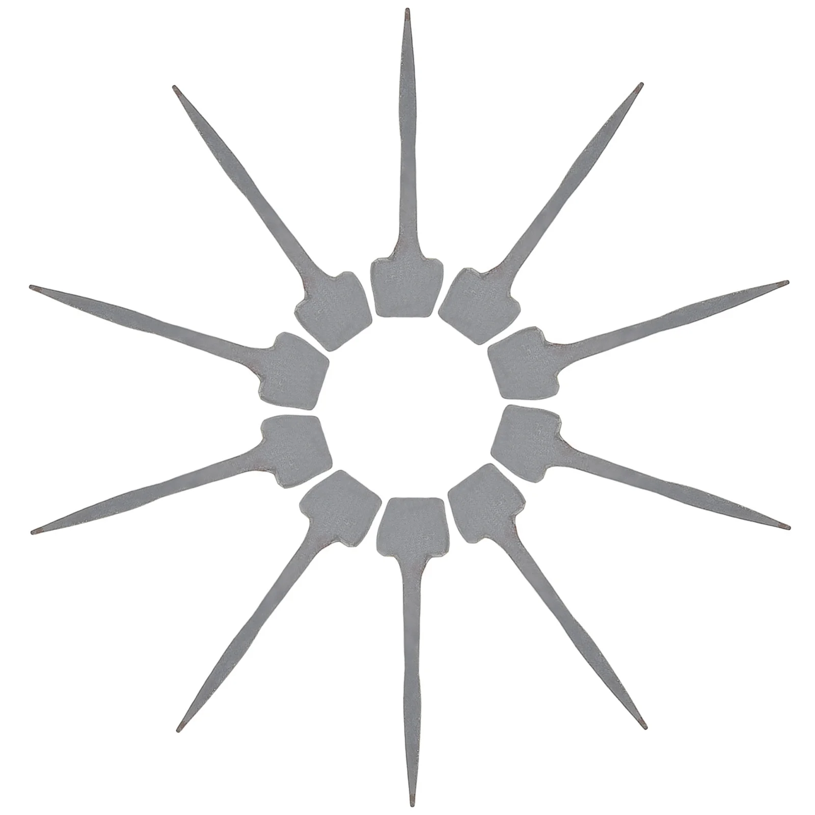 

10Pcs Small Horseshoe Nails Metal Horse Fixators High Strength Rolling Process Easy to Install Reliable Performance