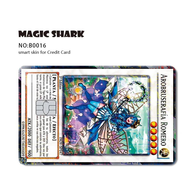 Magic Shark Money Bitcoin Anime Yo-Gi-Oh Skull Heart Card Sticker image