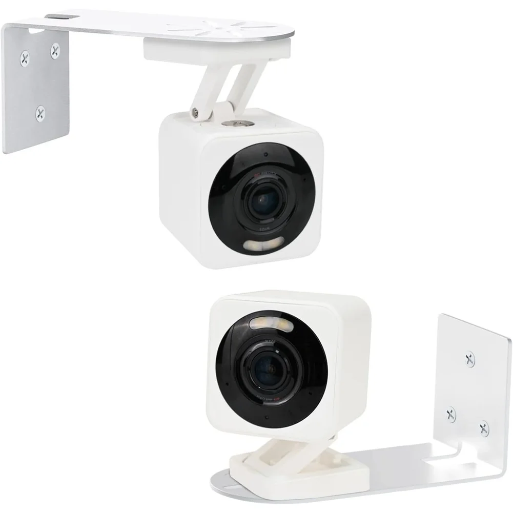 2 قطعة ل كاميرات مراقبة عالي الجودة جدار جبل 360 درجة دوران ث/لصق و المسمار الصلب لمراقبة زوايا مختلفة الصخور