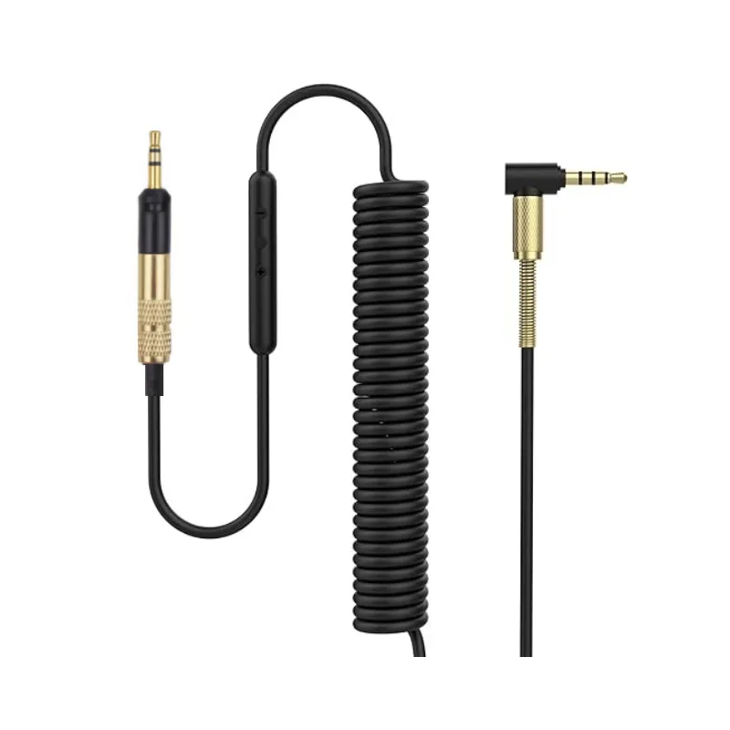 Hochwertiges Audiokabel für Sennheiser HD598/HD599/HD558/HD518/HD599/HD569/HD579 Kopfhörer, 3,5mm auf 2,5mm Stecker, Spiralkabel – Detail 3