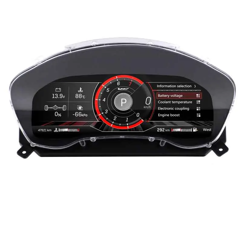 

12.3"Car LCD Digital Cluster For Cadillac SRX 2013-2015 Virtual Cockpit Speed Meter Car Dashboard Display Instrument