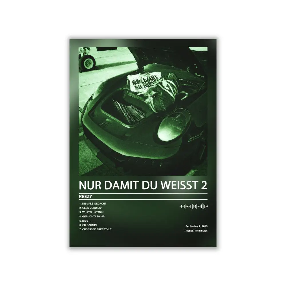 Reezy Poster, Musik-Album-Cover für Zimmer, Leinwandgemälde, Kunstdruck, Heimwanddekoration, Bild, Geschenk