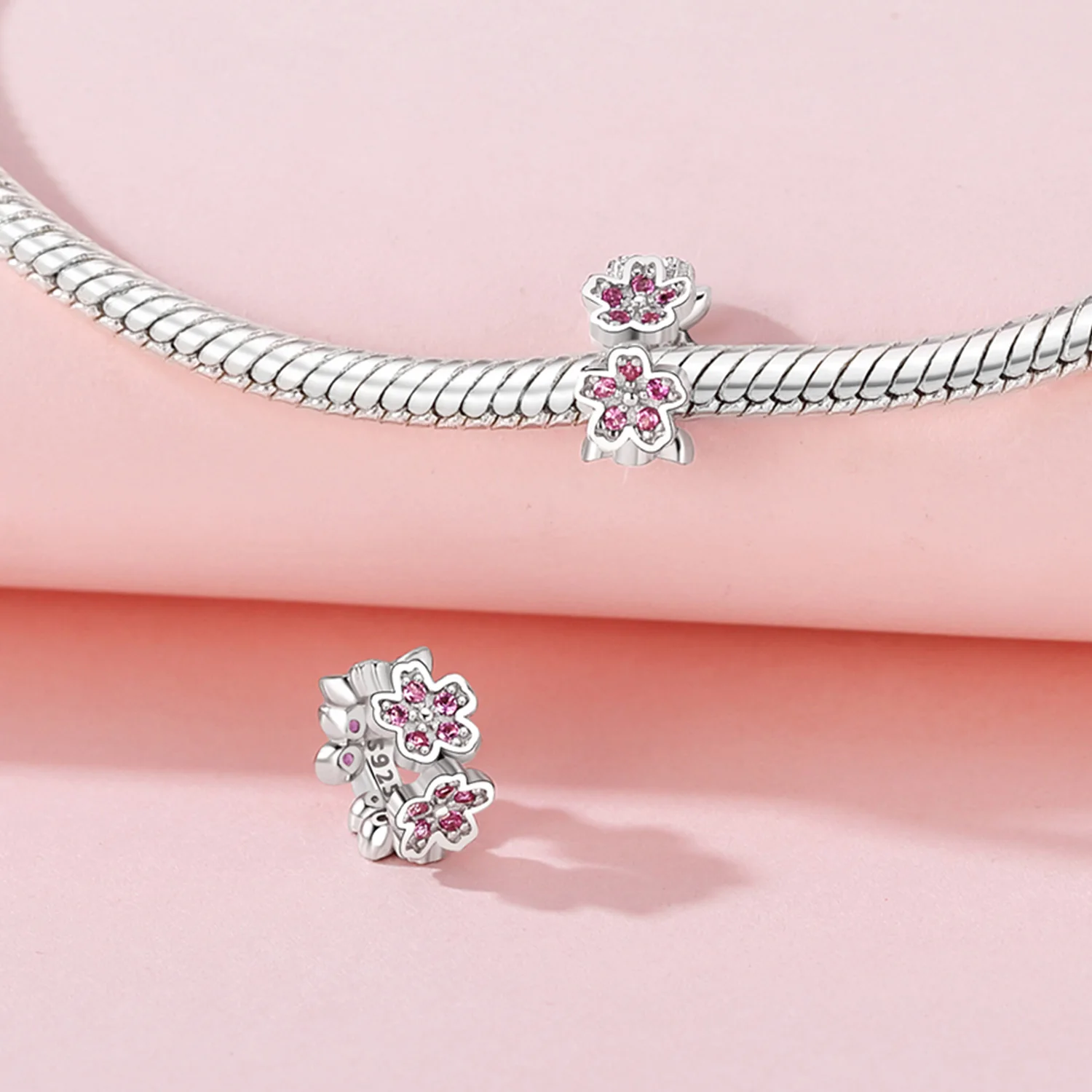 925 الفضة حسن الحظ سحر الأخضر الأزرق الأرجواني فراشة الخرز صالح الأصلي سوار DIY غرامة مجوهرات للنساء هدية #4