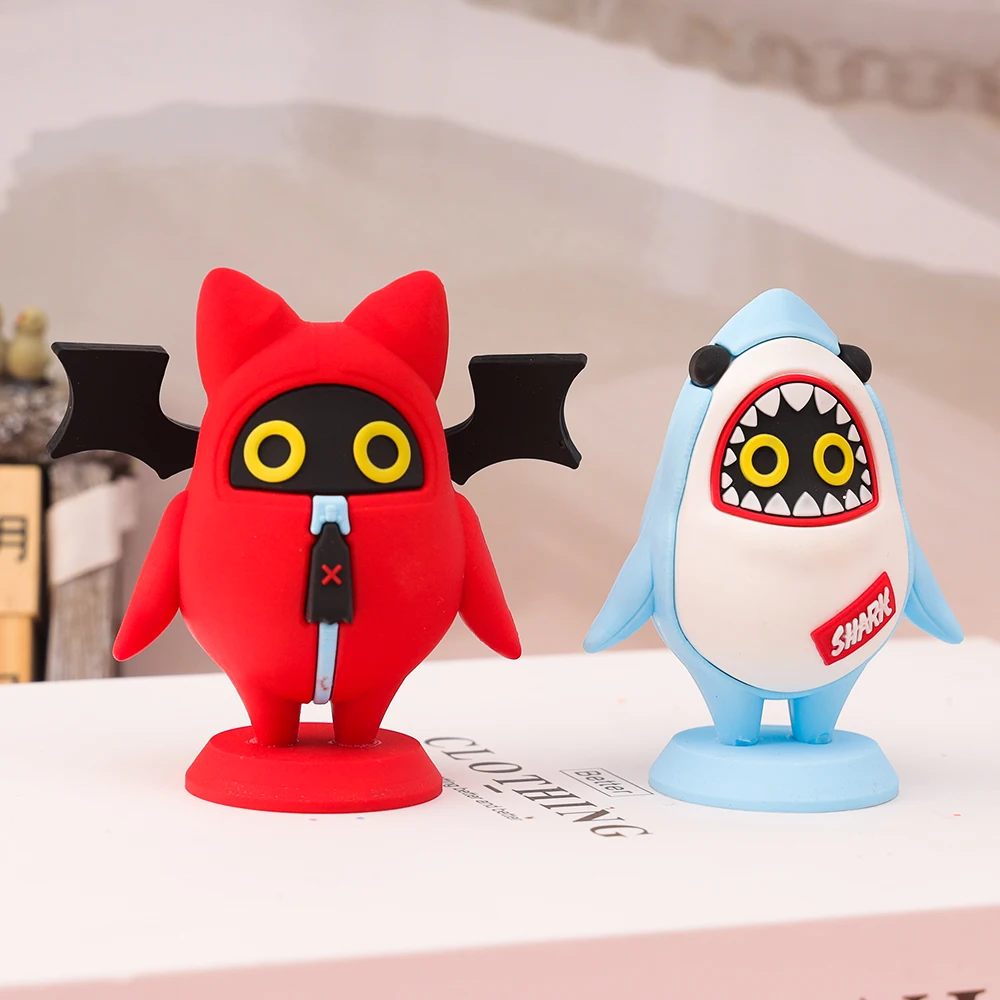 8Cm Zenless Zone Zero Game Figure Shark Demon The Bangboo Pvc Cute Action Figure Model Statue Desktop Car Decoration Toy Gifts