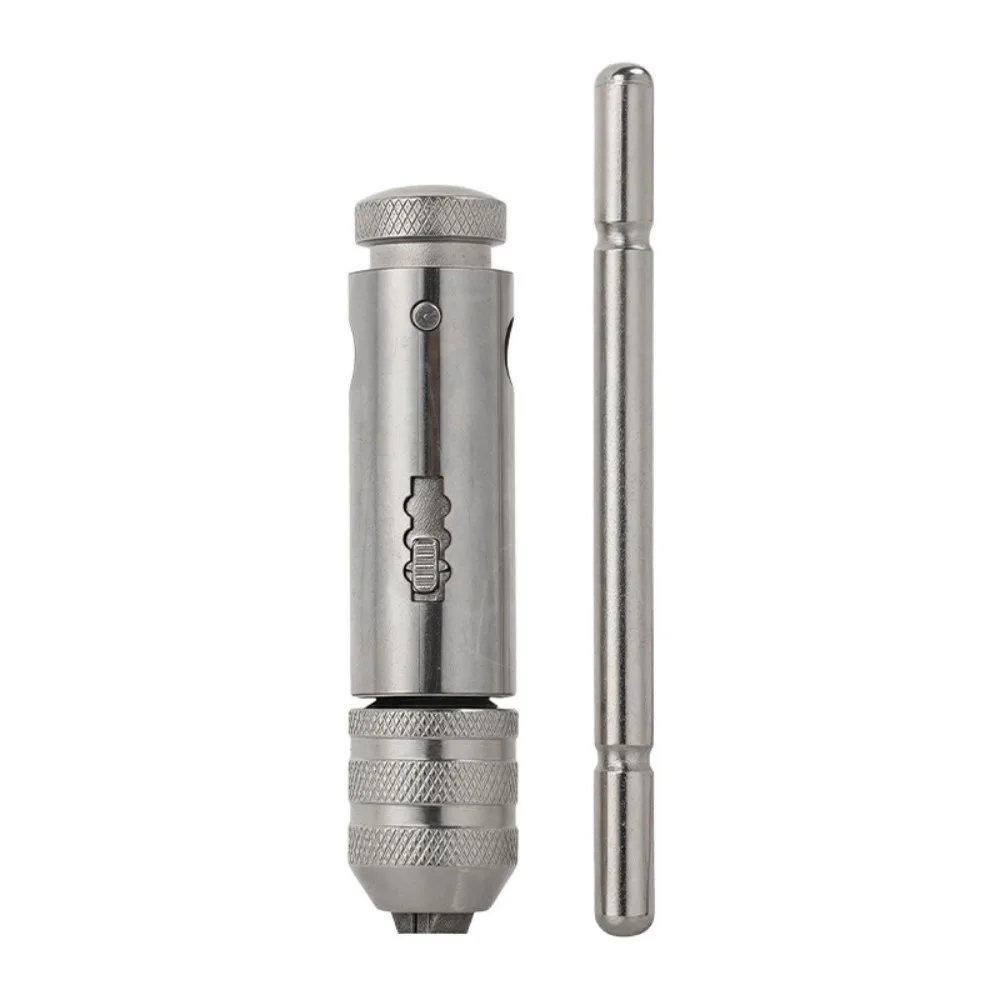 T Handle M3-M8 Adjustable Ratchet Hand Tap Wrench M5-M12 with Long Thread Tapping Forward and Reverse Tapping Accessories