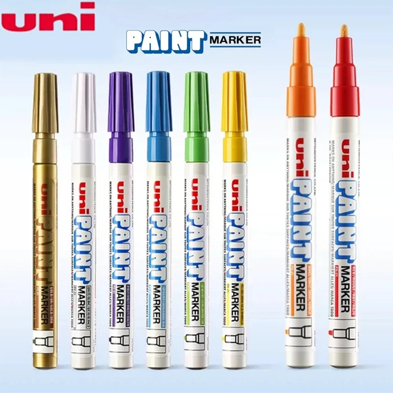 1pcs set UNI Px-20 Paint Pen Touch-up Pen 15-color Waterproof Industrial Non-fading Tire Marker Permanent Paint Pen