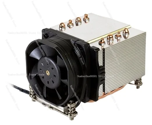 Enfriador de CPU para Servidor AM4 AM5 2U, 155W A24 A47, Disipador de Calor de Alto Rendimiento y Bajo Perfil con Ventilador
