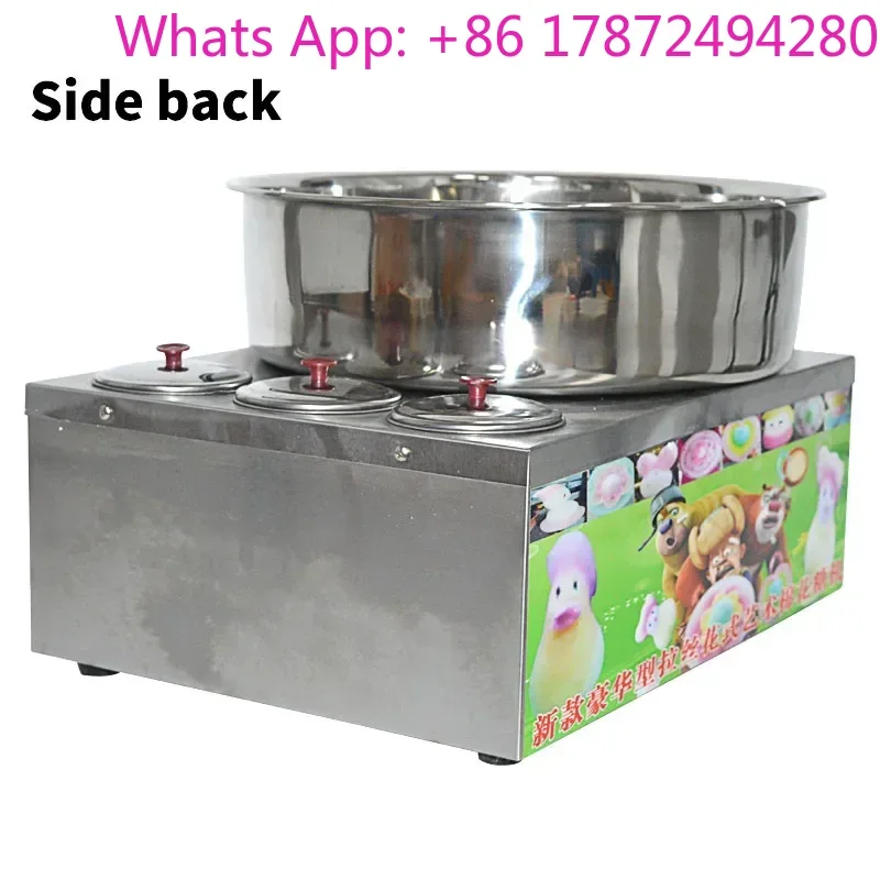 Commercial Marshmallow Machine Stainless Steel  Cotton Candy Maker DIY Candy Floss Machine Fancy Brushed Spun Sugar Machine