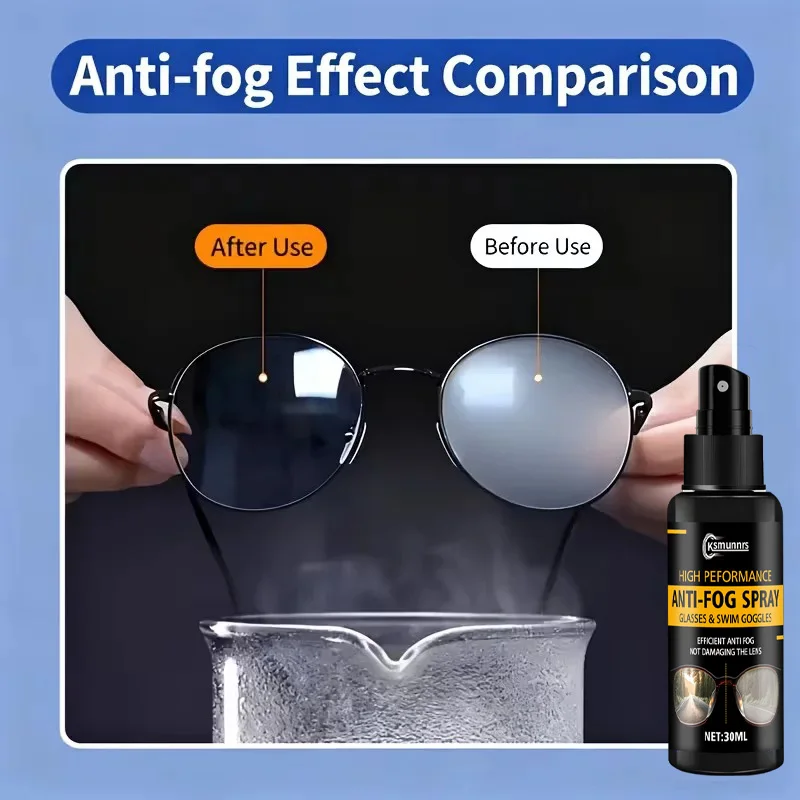 Fasilawei Rain Anti-Fog Spray - Glasses Goggles Helmet Car Window Portable Clear Vision Enhancer