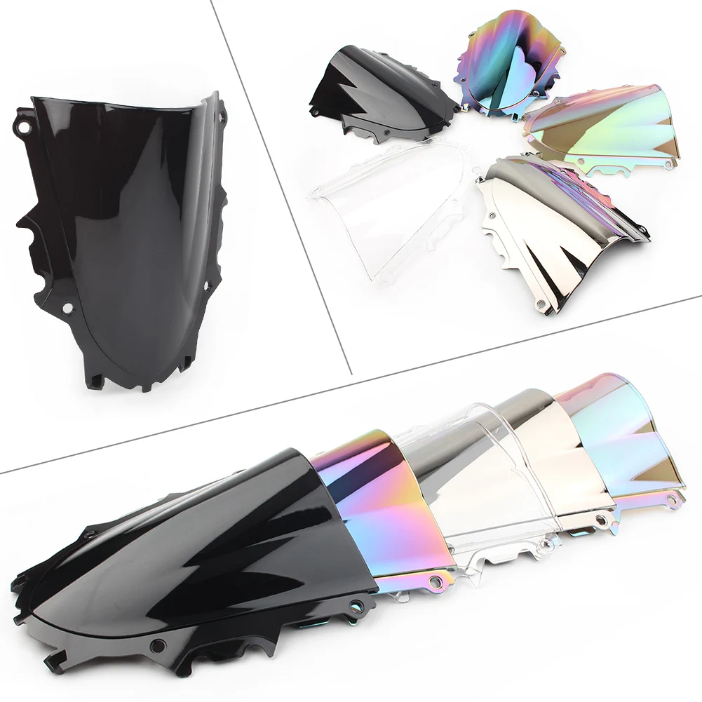 1Pc Windshield Windscreen Double Bubble ABS Wind Deflector For Yamaha YZF-R3 2019 2020 2021 2022 2023