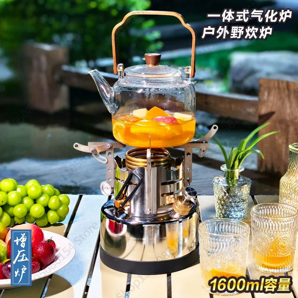 High Pressure Alcohol Stove Camping Cooker Outdoor Heating Large Capacity Portable