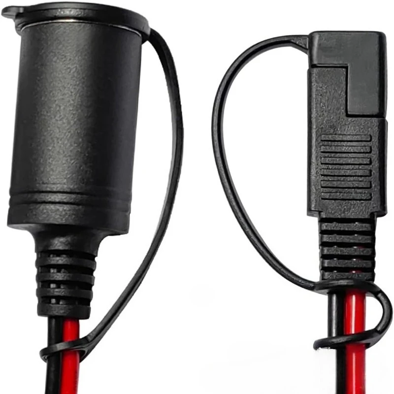 14  AWG SAE To 12V Female Cigarette Lighter Socket Adapter Cable,SAE2 Pin Quick Disconnect Extension Cord