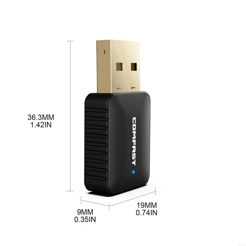 N84B USB WiFi Адаптер для ПК 802.11AX 600 Мбит / с USB2.0 Сетевой карты Двухполосная частота беспроводная сетевая карта Wifi