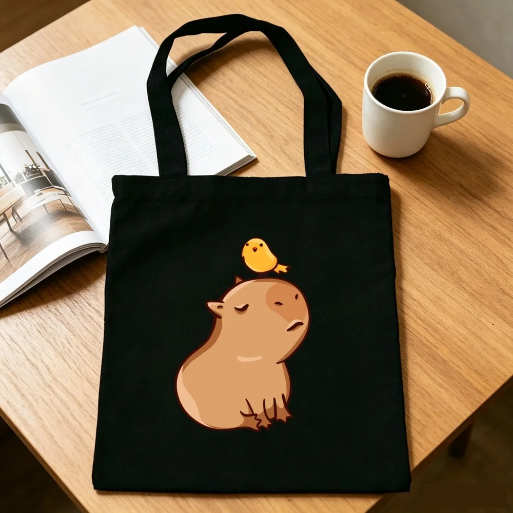 Capybara tote bag shopping foldable totebag grocery einkaufstasche femme