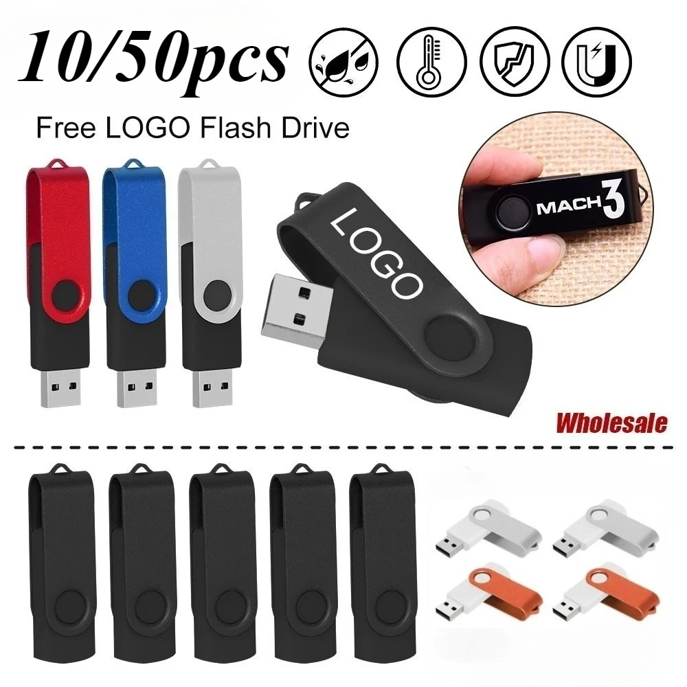 

10/50PCS USB 2.0 Pendrive 128GB 64GB 32GB 16GB 8GB USB Flash Drive 4GB 2GB Free laser logo 2.0 USB Flash Drive Stick Best Gift