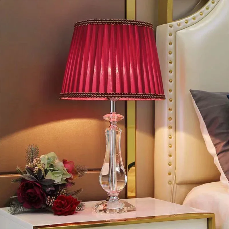 CEDRIC  Contemporary Crystal Table Lamp Luxurious Living Room Bedroom Study LED Originality Bedside Desk Light