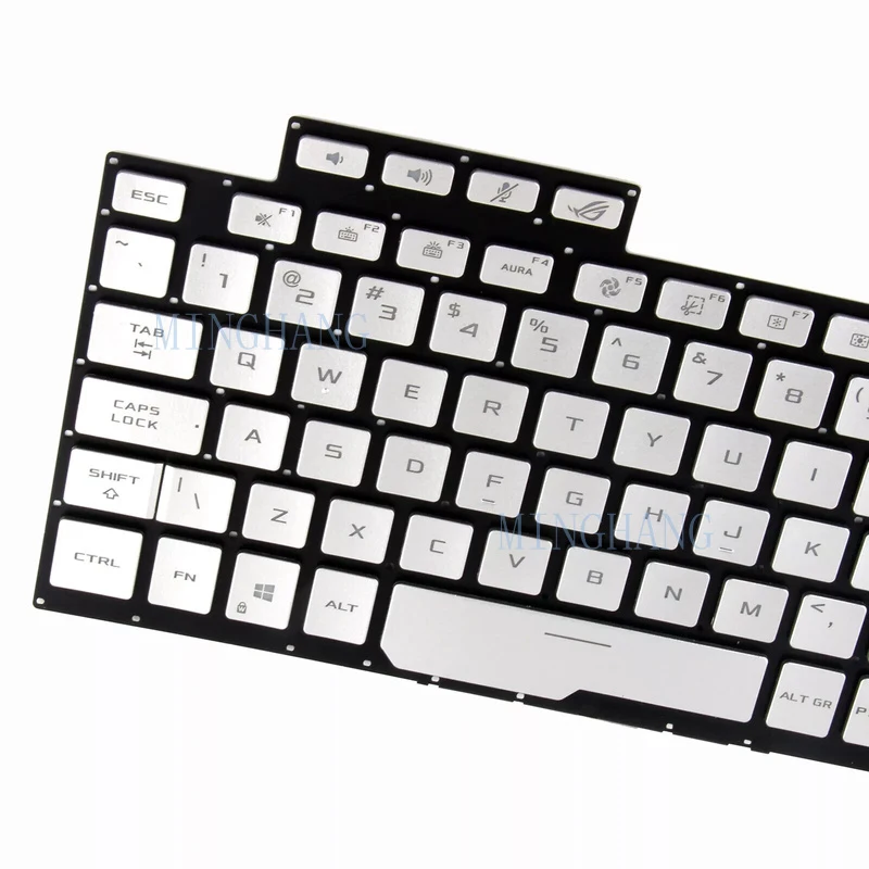M   Laptop Keyboard  for ASUS ROG Zephyrus G14 GA401 GA401U Silver US Backlit