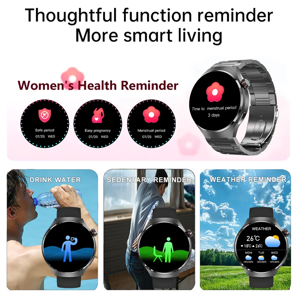 Watch 4 Pro Space Exploration Edition Man GPS Smart Watch Bluetooth Call Heart Rate 100+ Sports Waterproof Smart Watch For iOS