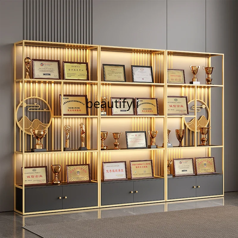 sscn8617 Honor Wall Display Stand Trophy Medal Certificate Display Cabinet Company Office Sample Product Showcase