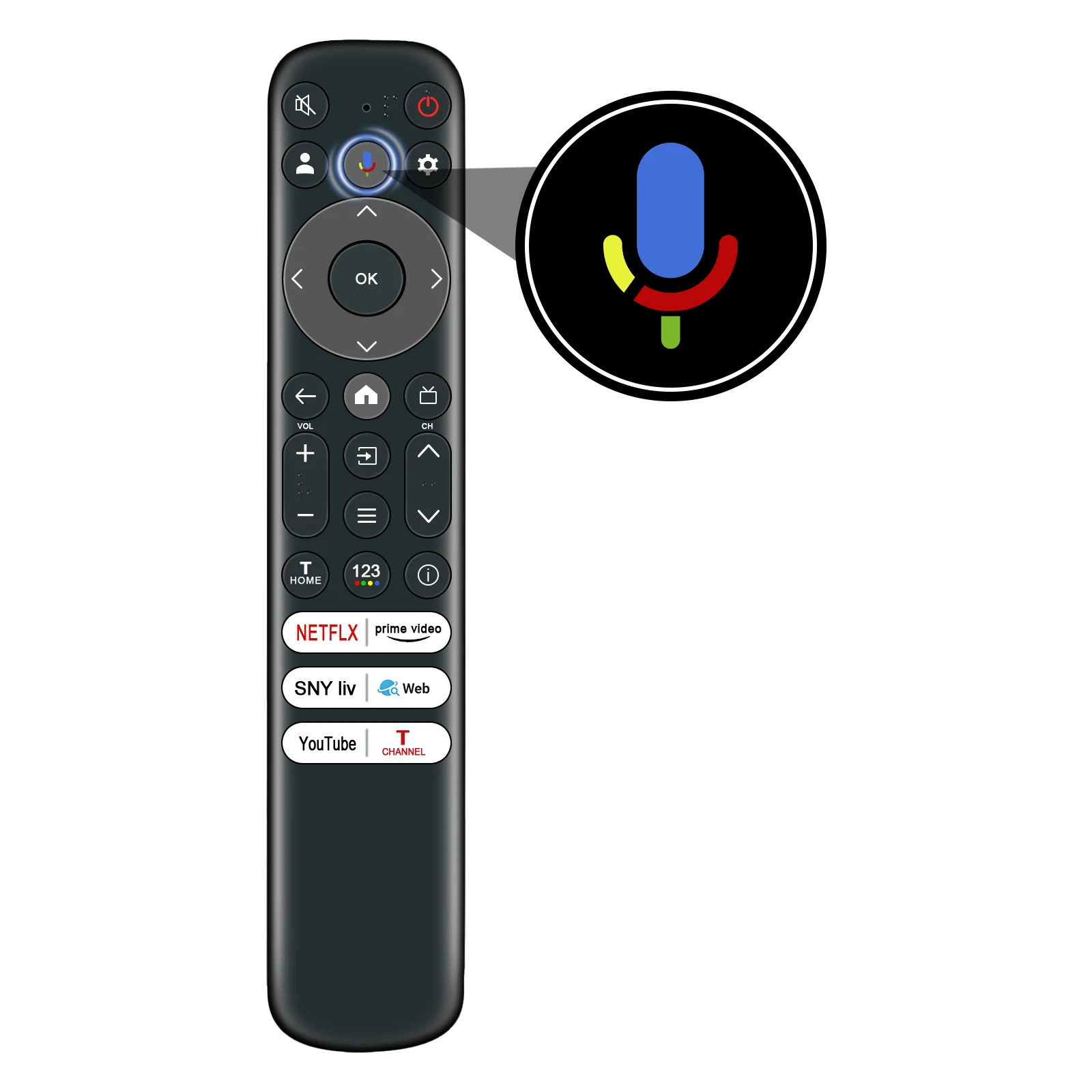 Nuevo Control Remoto de Voz RC813 FMBJ de Repuesto para TCL Smart Android TV, Control Remoto RC813-FMBJ 21001-000171