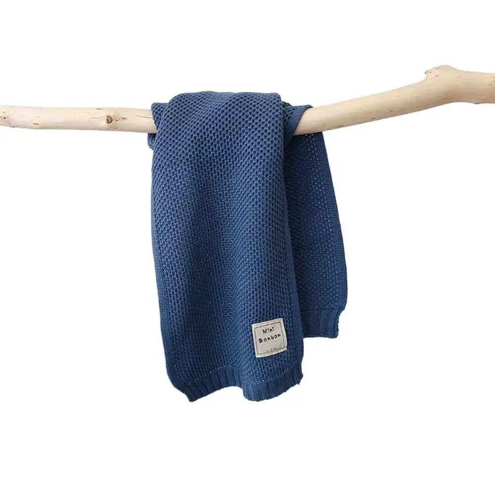 Comfortabele warme effen kleur winter katoenen uitlaat Koreaanse stijl wrap kindersjaal gebreide sjaal