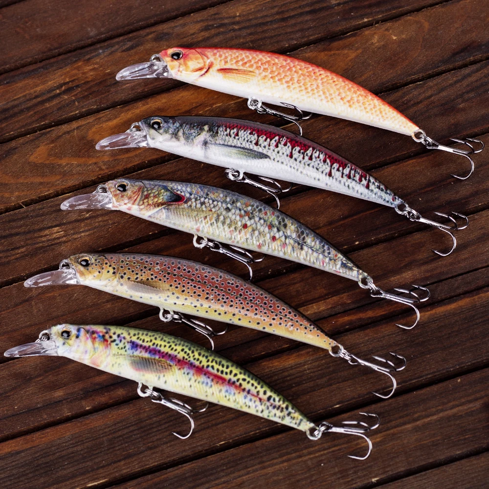 CCLTBA Hard Minnow Baits 11cm 15.5g Sinnking Wobblers Plastic Fishing Lures Crankbait Artificial Fresh Water Lure Fishing Tackle