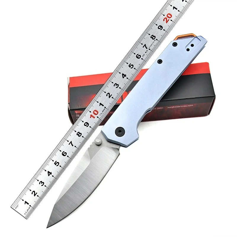 

Portable 2038 Camping Outdoor Folding Knife D2 Blade Space Aluminum Fiber Handle Hunting Survival Tactica Fruit Knives EDC Tools