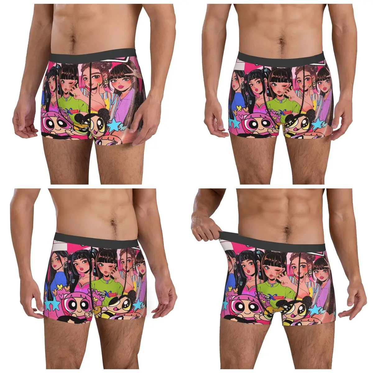 الملاكم السروال السراويل Newjeans جديد الجينز سراويل الذكور الملابس الداخلية الناعمة لهدايا صديقها رجل أوم