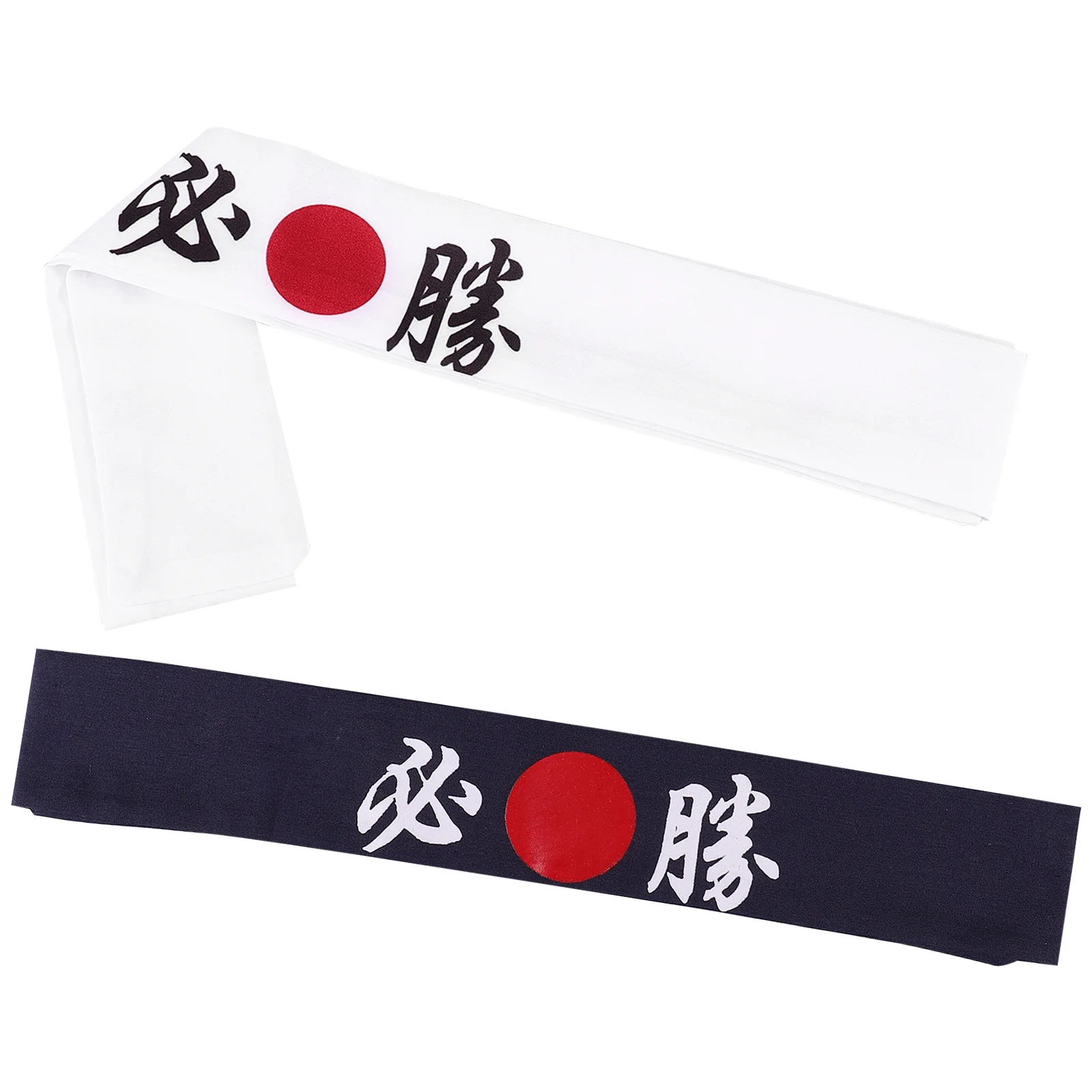 2 Pcs Winning Headscarf Karate Headband Wide Headbands for Women Japanese Headgear Special Occasion Cotton Sushi Chef Headwear