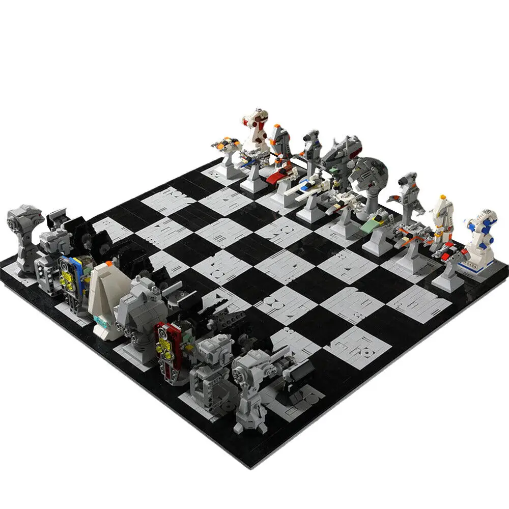 Chess in Galaxies Building Toys Set for Collection 3488 Pieces MOC Build