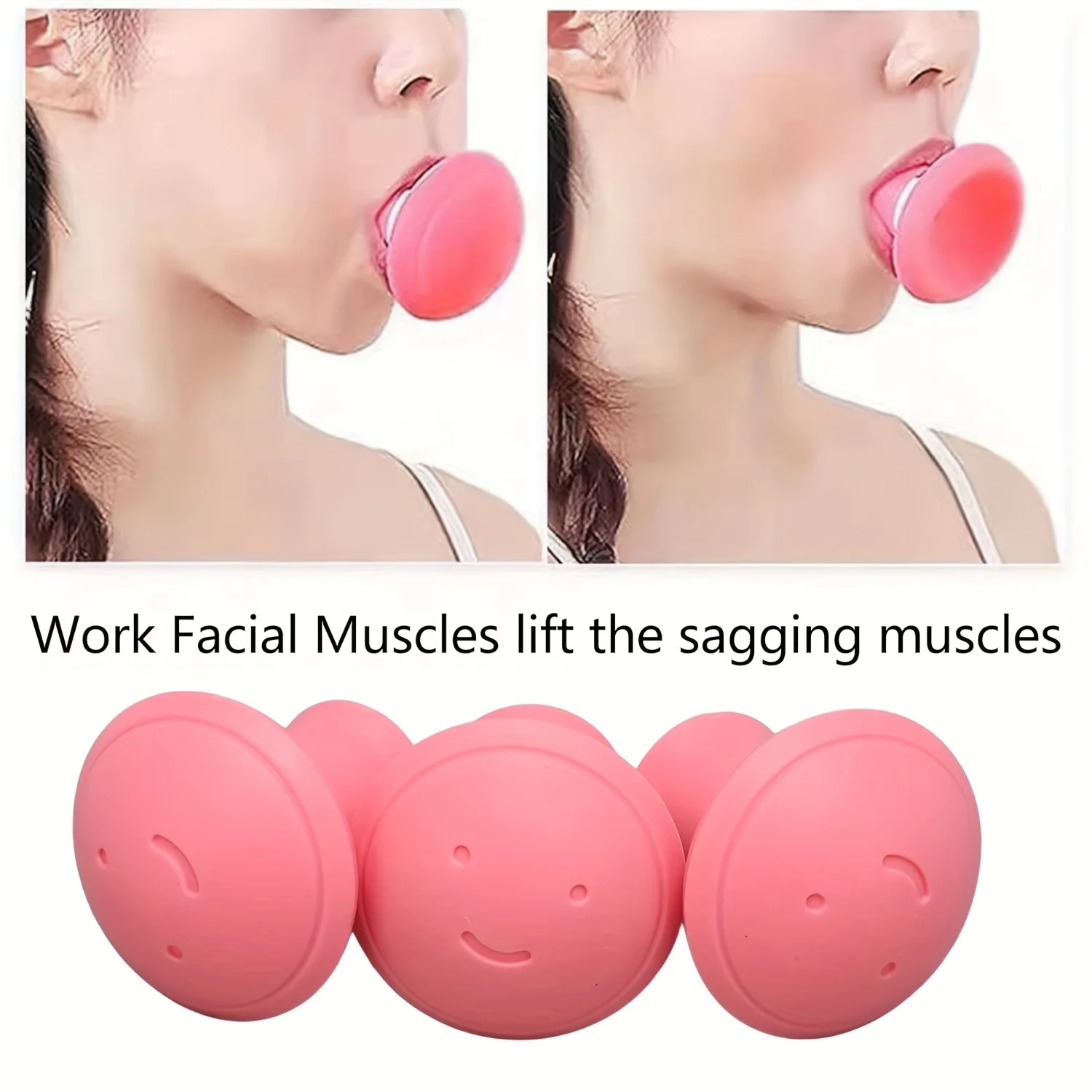 1/2Pc Facial Yoga Face Trainer&Jaw Exerciser Set - Jawline & Double Chin Exerciser For Skin Care and Facial Toning Tool