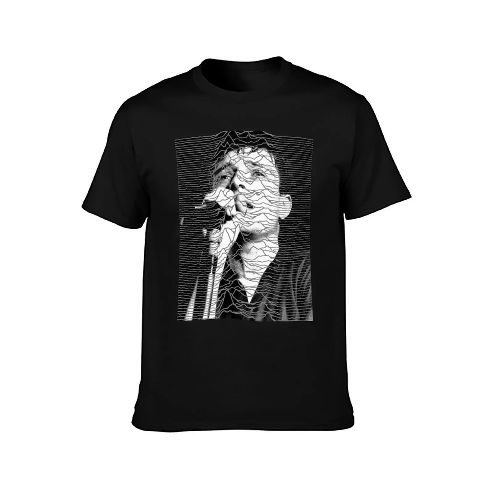 Unknown Pleasures Ian Curtis JD - Pulses from pulsar CP 1919 T-Shirt anime t shirts for man T-Shirt