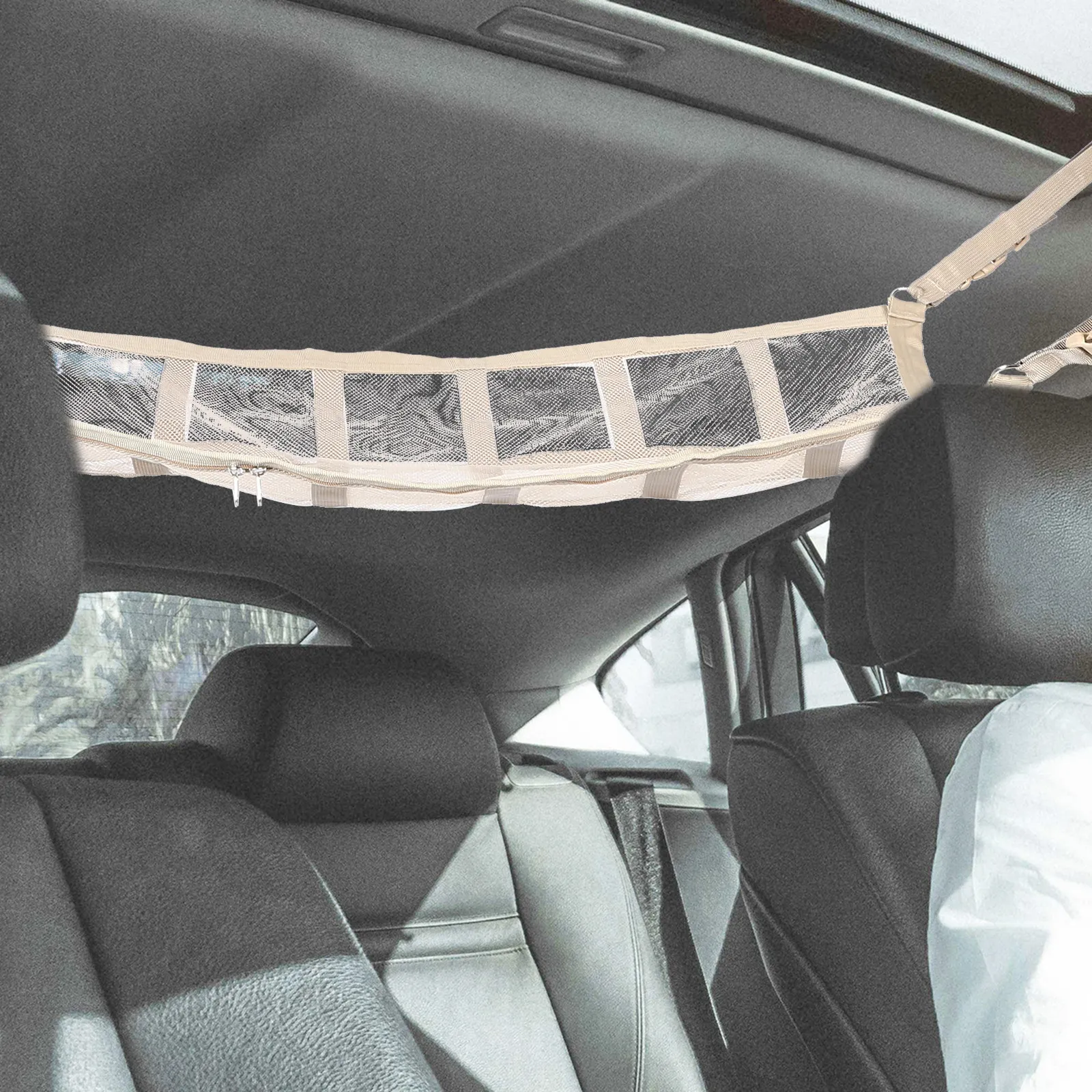 

Car Ceiling Storage Net Heavy Duty Vehicle Organizer Mesh Pocket for Suv Truck Car Cargo Net Pickup Accessories