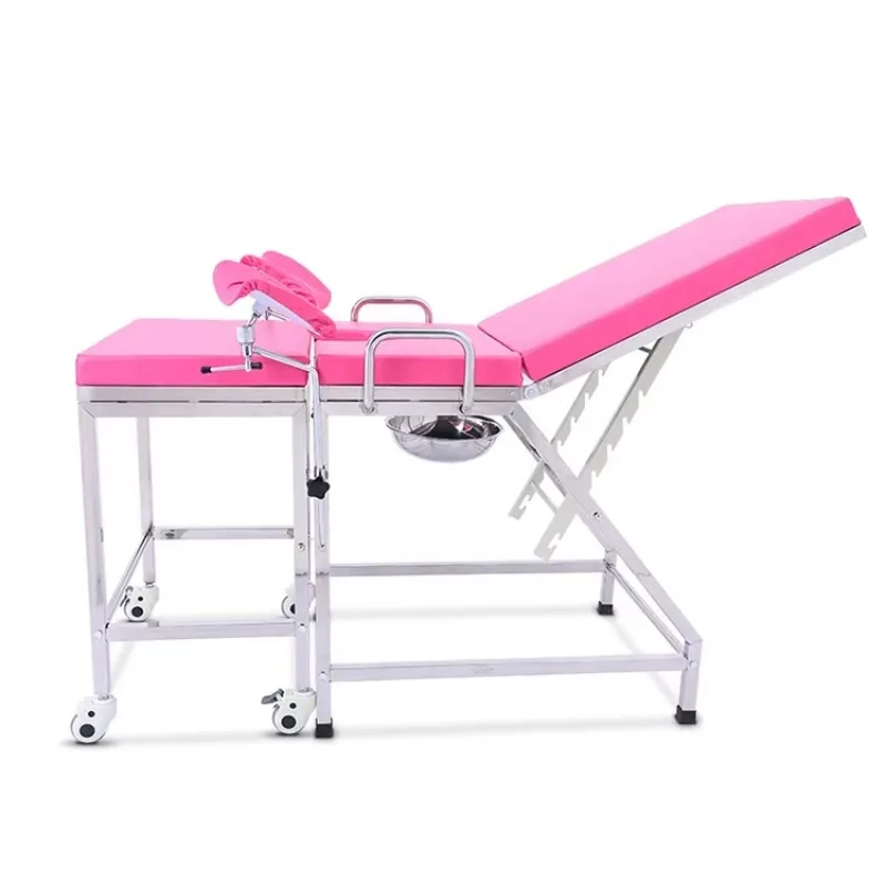 FOR OSEN-HE3 Clinic Examination Medical Birthing Gynecological Obstetric Delivery Bed Chairs Tables Manual Simple Metal