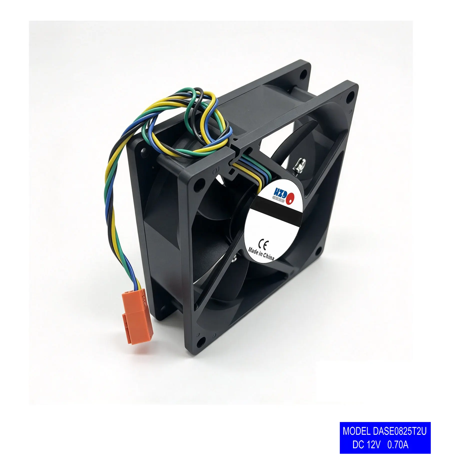 AVC 8025 DASE0825T2U 12V 0.7A 4Wire With LED Computer Case cpu cooler heatsink axial Cooling fan