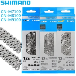 SHIMANO CN M7100 M8100 M9100 12 Speed Bicycle Chain 116L/126L HG Mountain Bike Chain with Quick-link Original Bicycle Parts