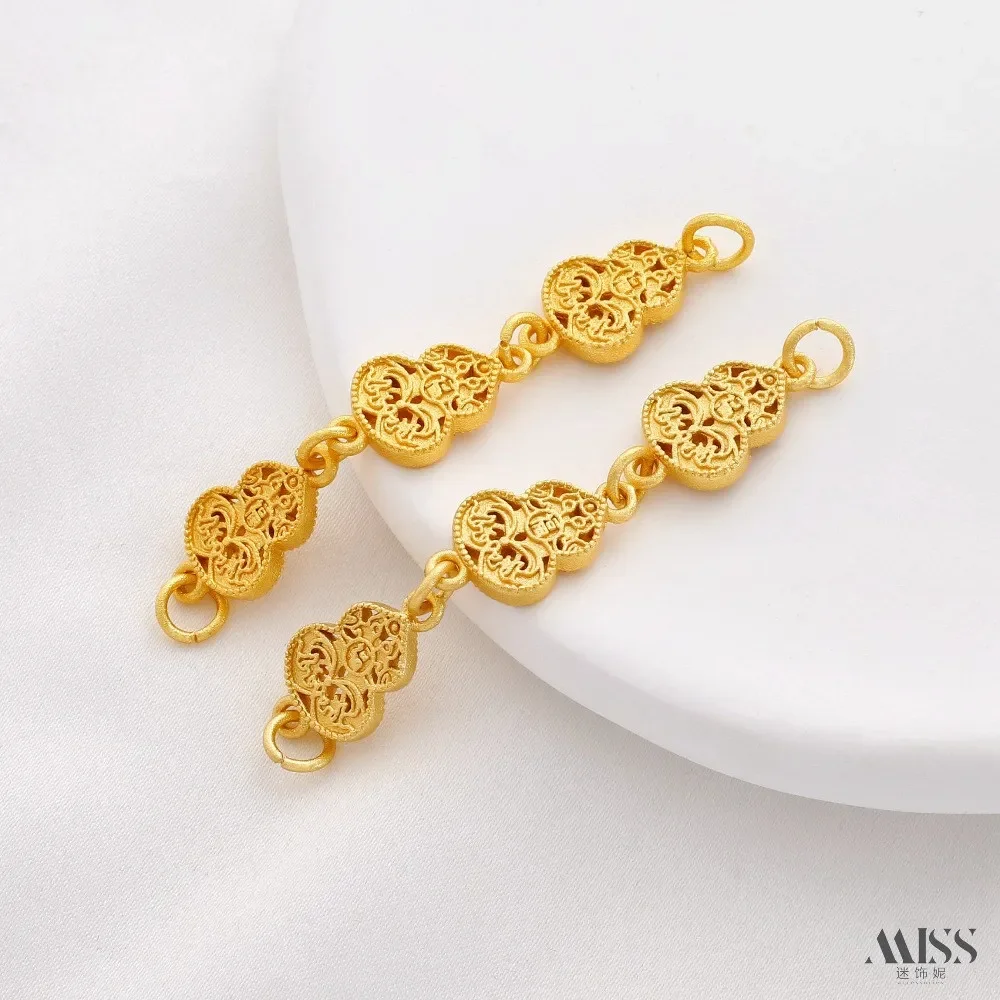 ミュートゴールド18Kゴールドブレイズドブルーゴールドフィッシュコイゴードエクステンションチェーン延長チェーンDIYブレスレットネックレスコネクター