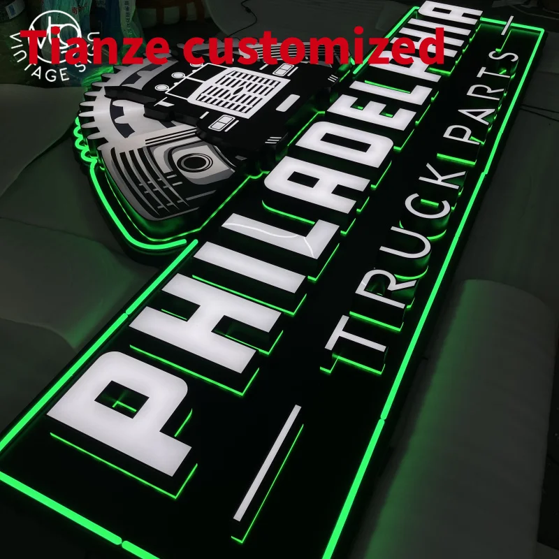 

(customized)Waterproof 3d Business Logo Advertising Sign Custom Acrylic Led Letters Signs