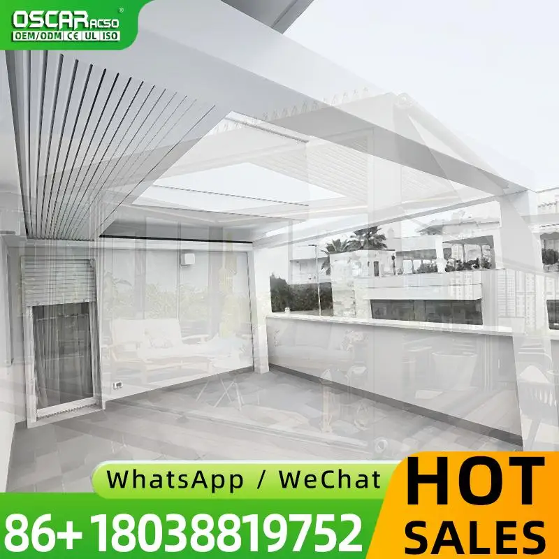 

3x3 4x4x6 заводская цена настенная алюминиевая моторизованная выдвижная жалюзи крыша биоклиматическая пергола для балкона патио на открытом воздухе