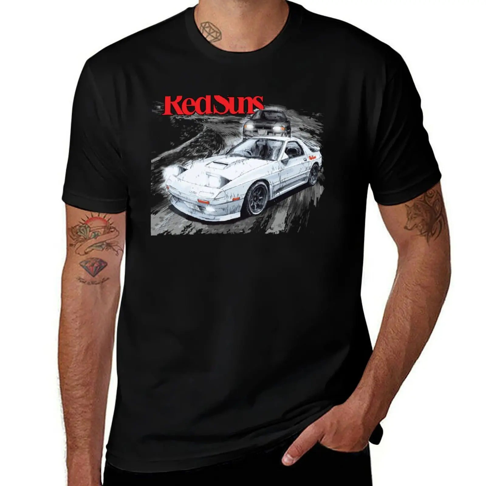 Initial D - RED SUNS VS TEAM EMPERIOR Mountain Drift Racing Tandem Takahashi FC vs Kyoichi Sudo EVO T-Shirt