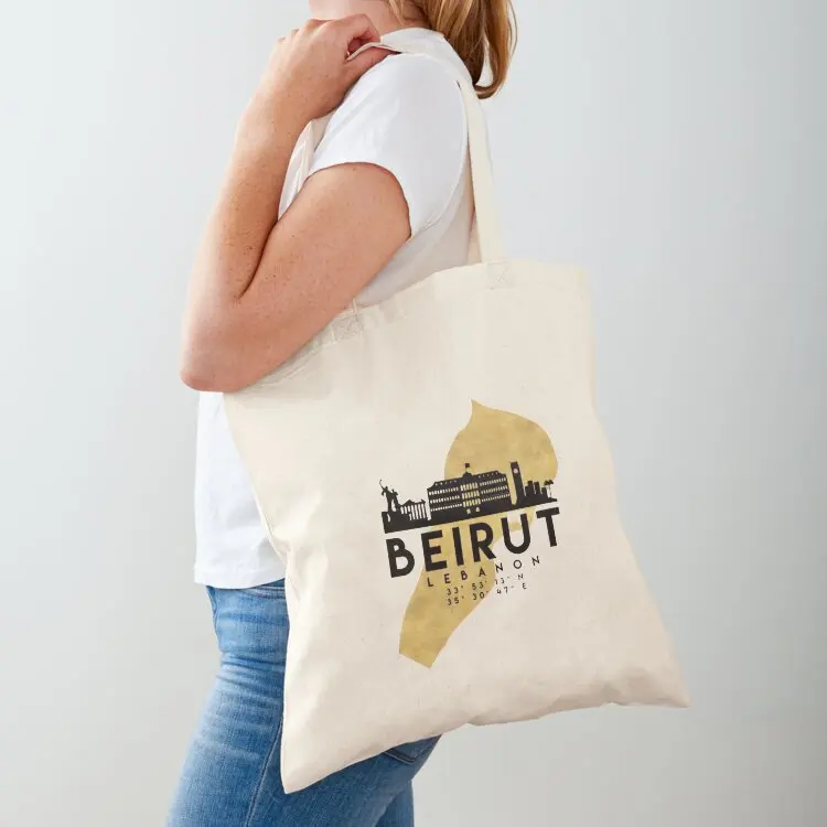 

Beirut lebanon Tote Bag reusable shopping bag Eco bag foldable reusable supermarket folding