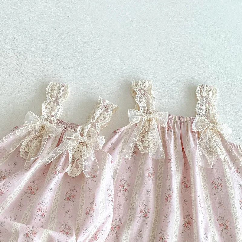 ZOETOPKID 2026 Neue Sommerkleidung für Babys, 0-24 Monate, Prinzessinnen-Bodys, Ärmellose Baumwoll-Druckkleider für Mädchen, Partykleid – Detail 11