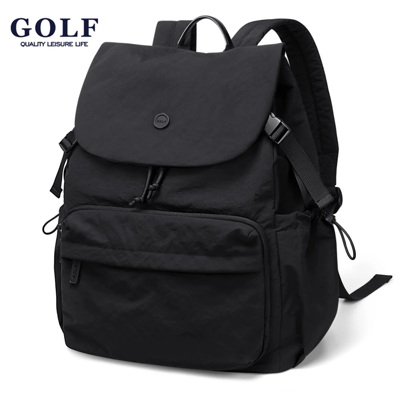 

GOLF QUALITY Large Capacity Casual Travel Backpack for Women Lightweight Waterproof School Student Bag Solid Color